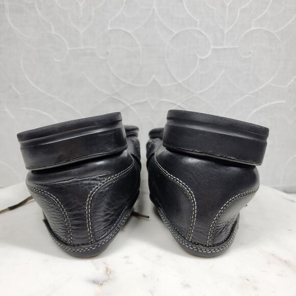 Sandro Moscoloni Brazil Comfort Shoes Mens 9D Black Leather Casual Lace Up - Picture 9 of 16